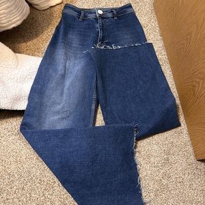 Zara marine straight jeans